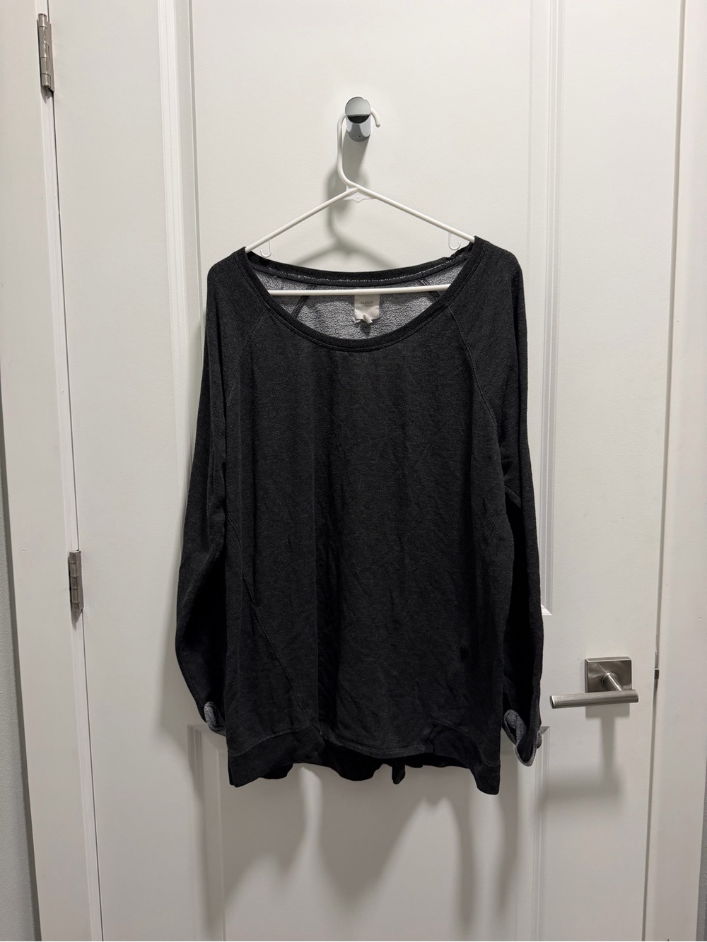 Alfani Black Scoop Neck Long Sleeve Pullover